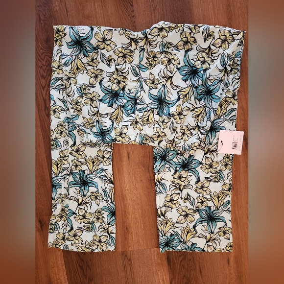 NWT Beach Riot Flowy Lightweight Beachy Tropical Floral Pants sz M - Picture 2 of 3